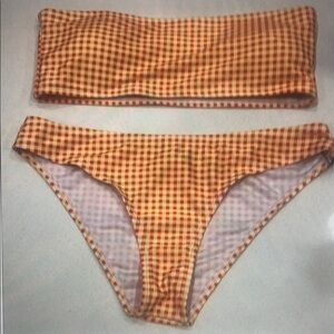 Gingham Checkered Bikini Set
